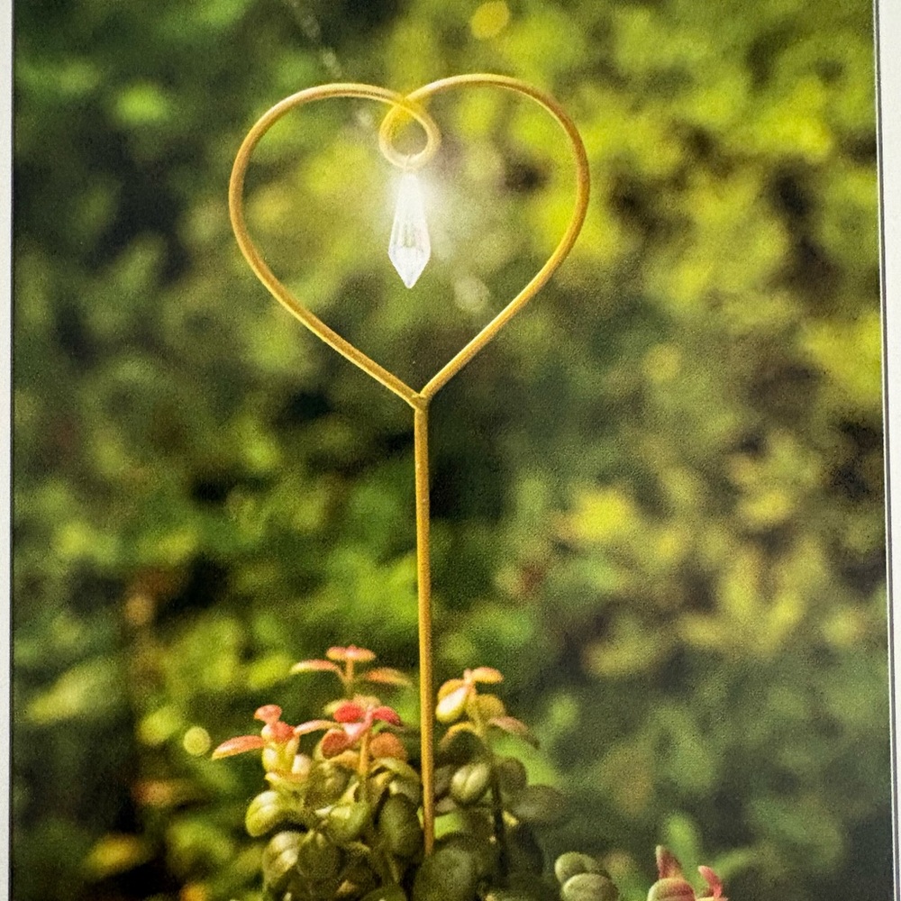 Heart-Shaped Sun Catcher Stake